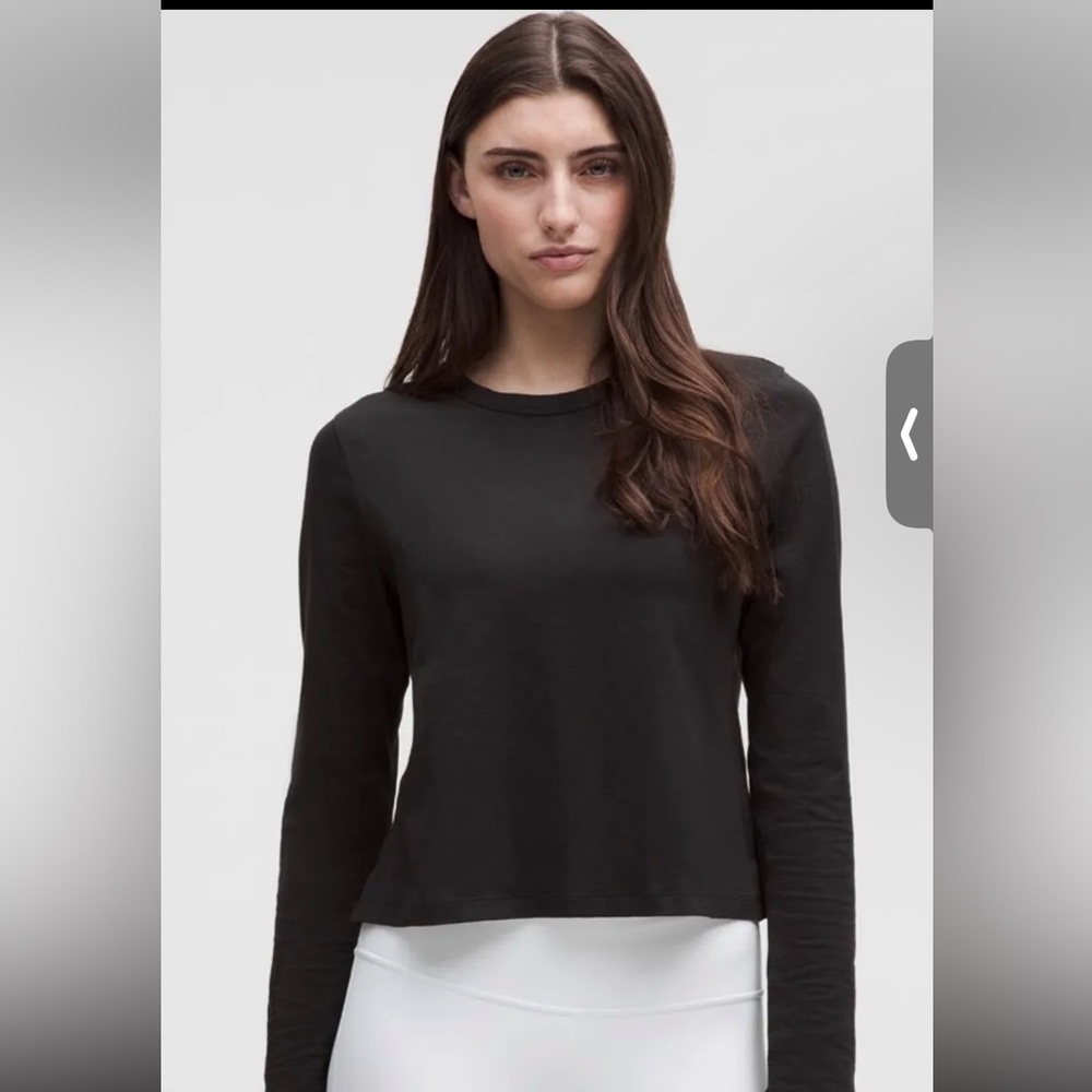 lululemon athletica Black Long Sleeve Crew Top